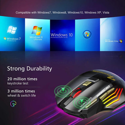 Rechargeable Wireless Bluetooth Gaming Mouse