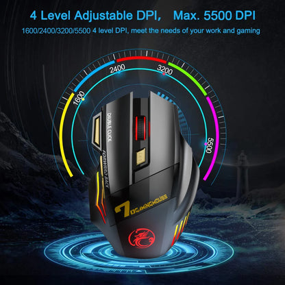 Rechargeable Wireless Bluetooth Gaming Mouse