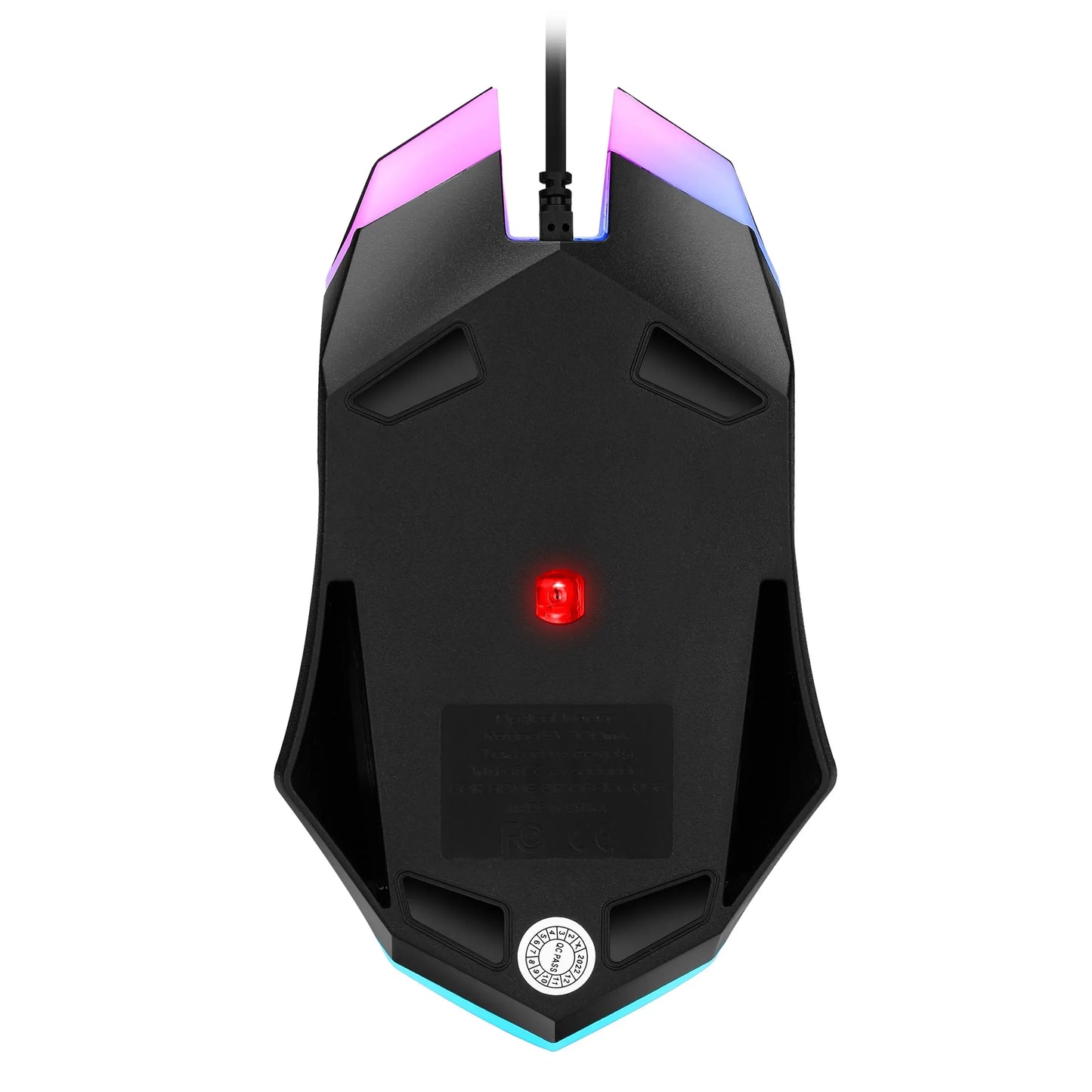 F1 Wired 3 Keys Mouse Colorful Lighting