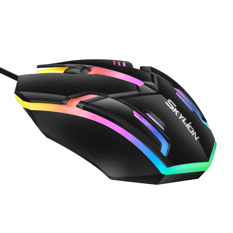 F1 Wired 3 Keys Mouse Colorful Lighting